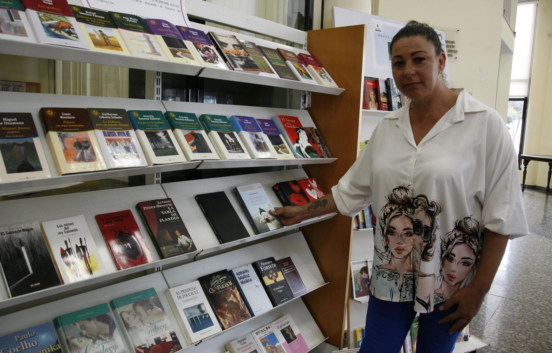 La consejera de Educación del Cabildo de Lanzarote y responsable de la gestión de la Biblioteca Insular, Myriam Barros