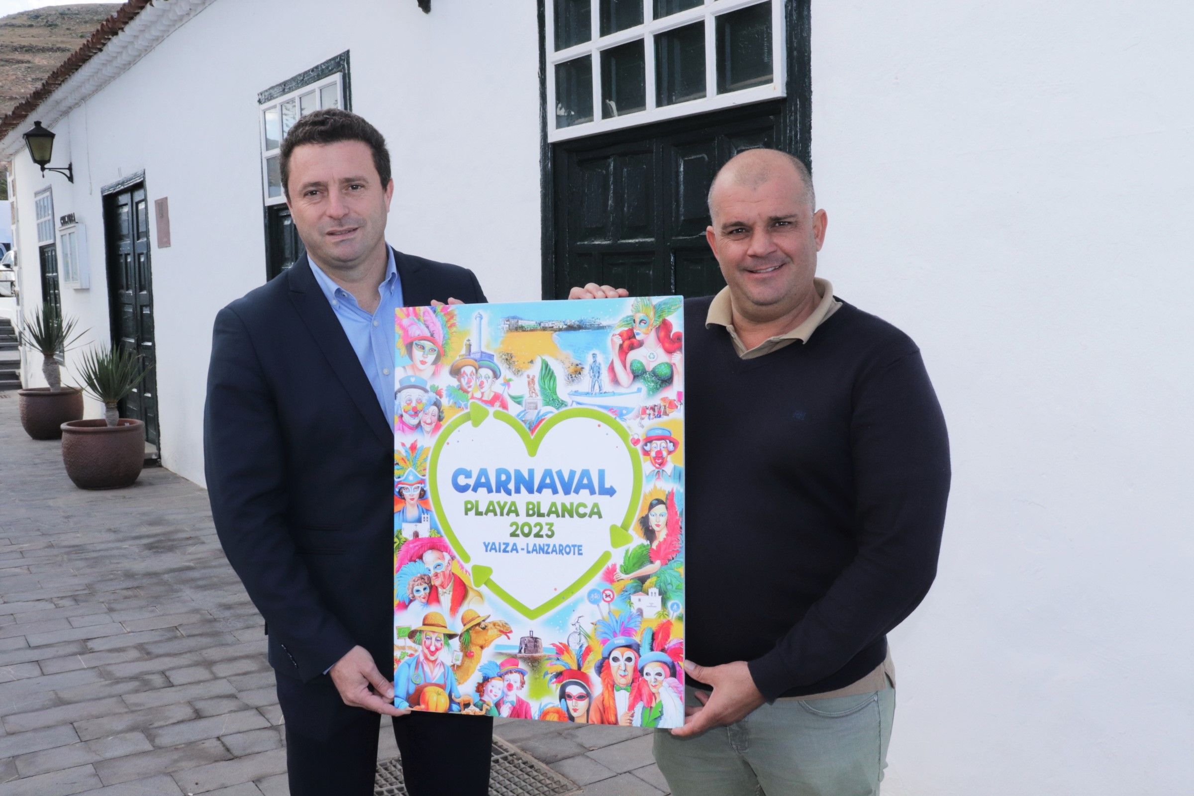 Cartel del carnaval de 2023 en Playa Blanca