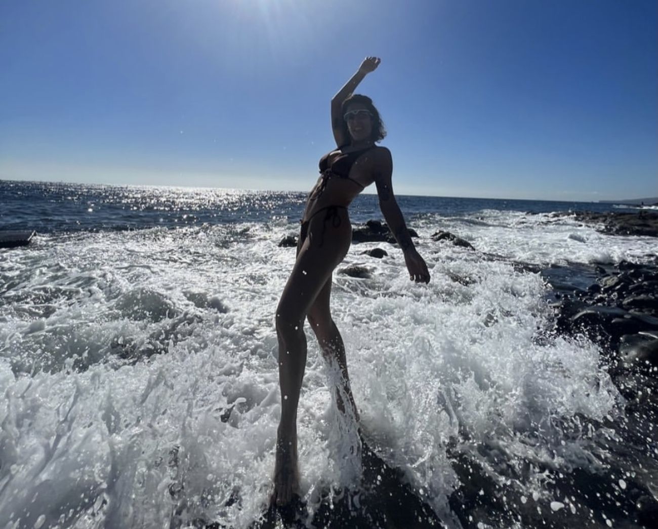 Lorena Castell, de vacaciones en Lanzarote