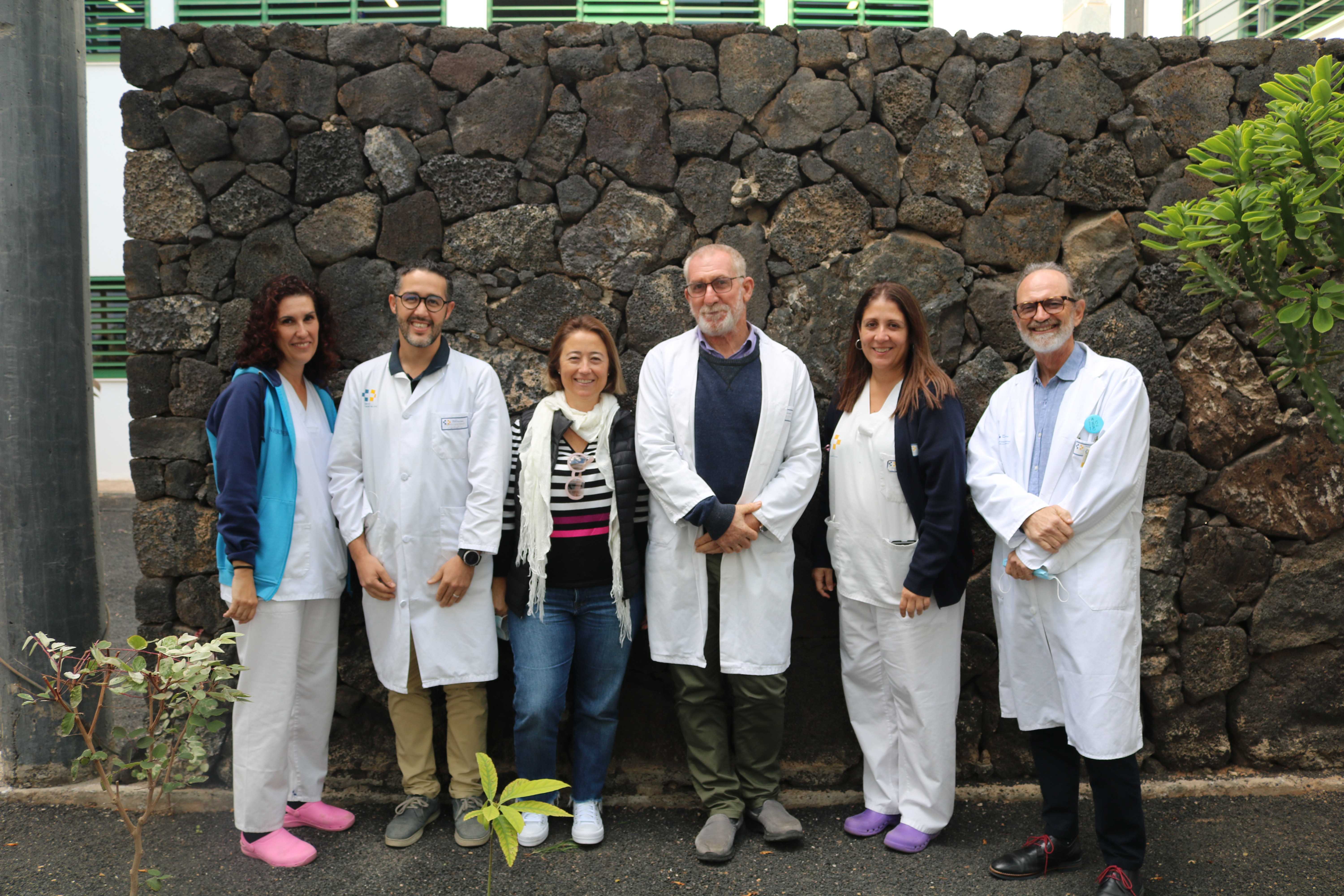 El equipo de profesionales de la Unidad de Prevención de Riesgos Laborales del Hospital Universitario Doctor José Molina Orosa