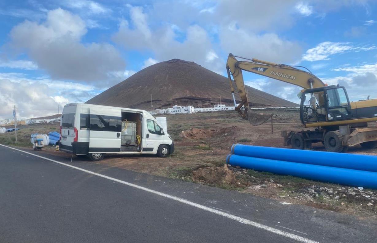 Obras tubería línea norte