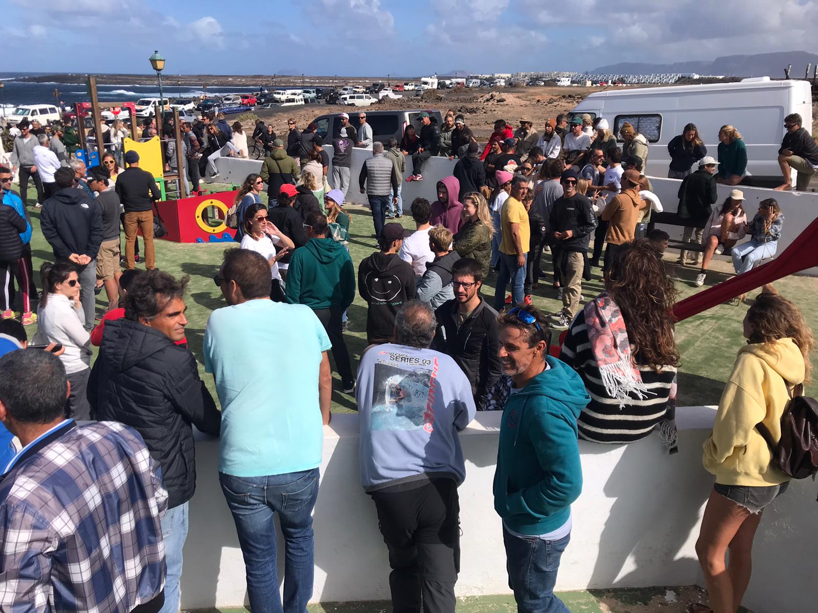 Manifestación en La Santa