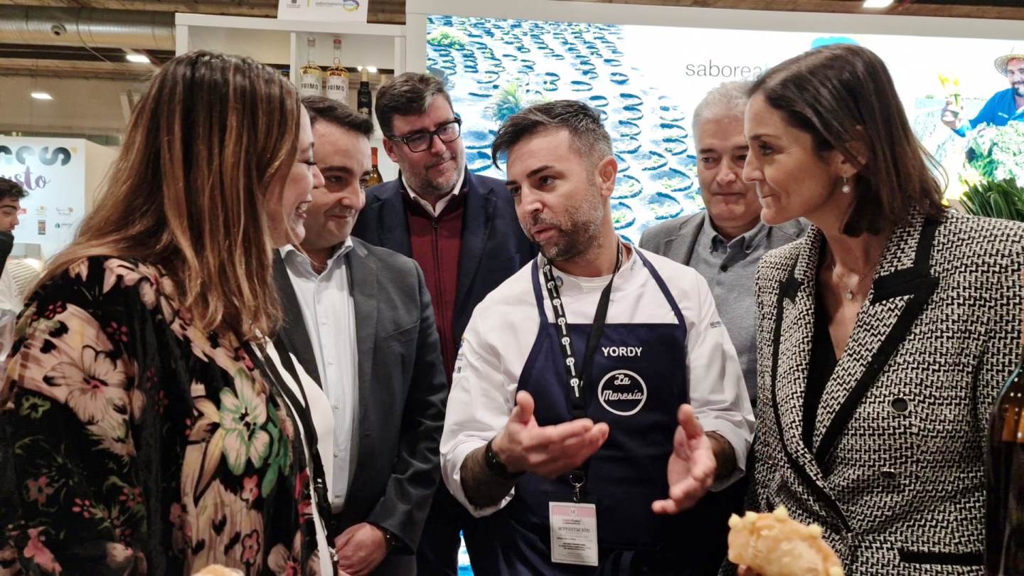 Yordi Gutiérrez del Restaurante La Maresía, tras su show cooking en Madrid Fusión