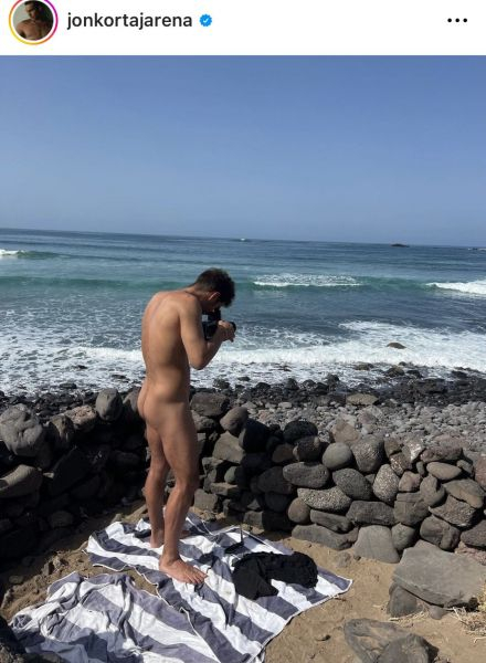 Una de las imágenes de Kortajarena en Lanzarote compartida en su perfil de Instagram