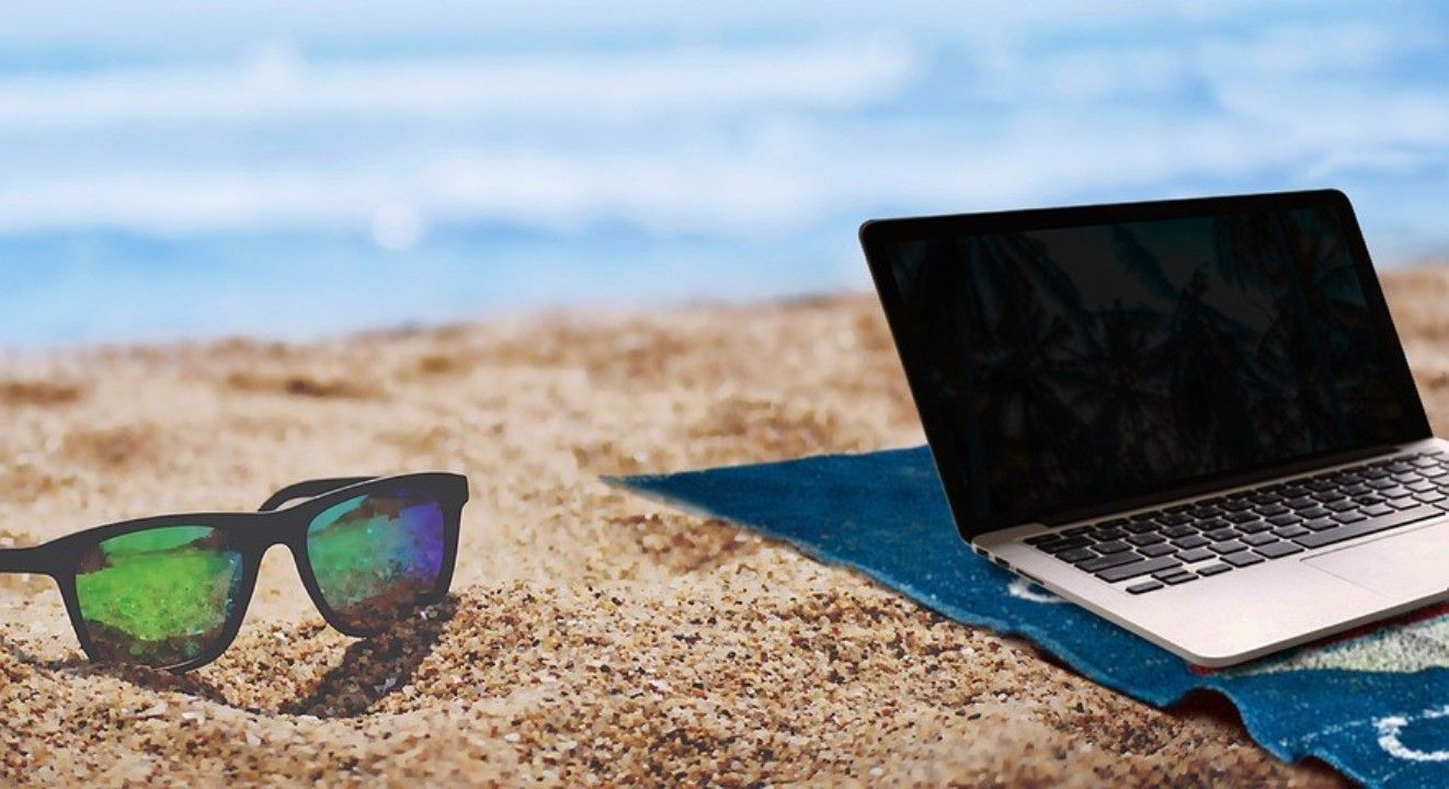 Teletrabajo desde la playa