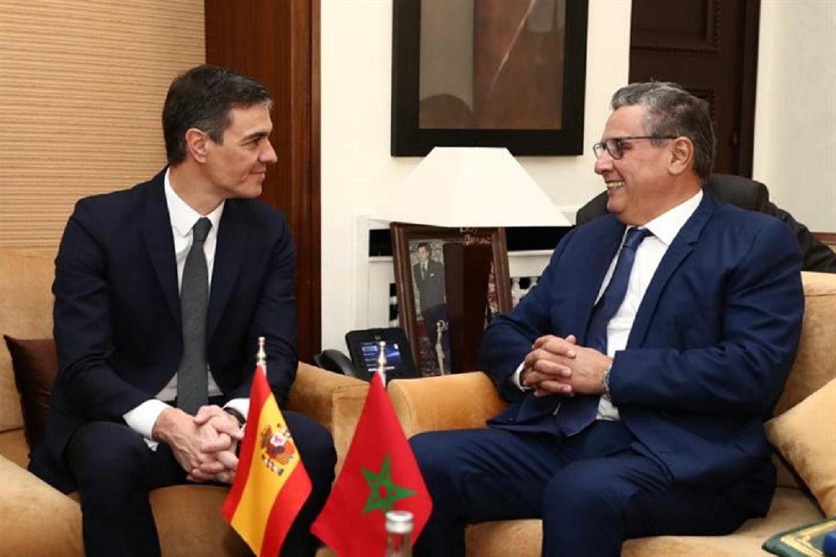 El presidente del Gobierno con el primer ministro marroquí