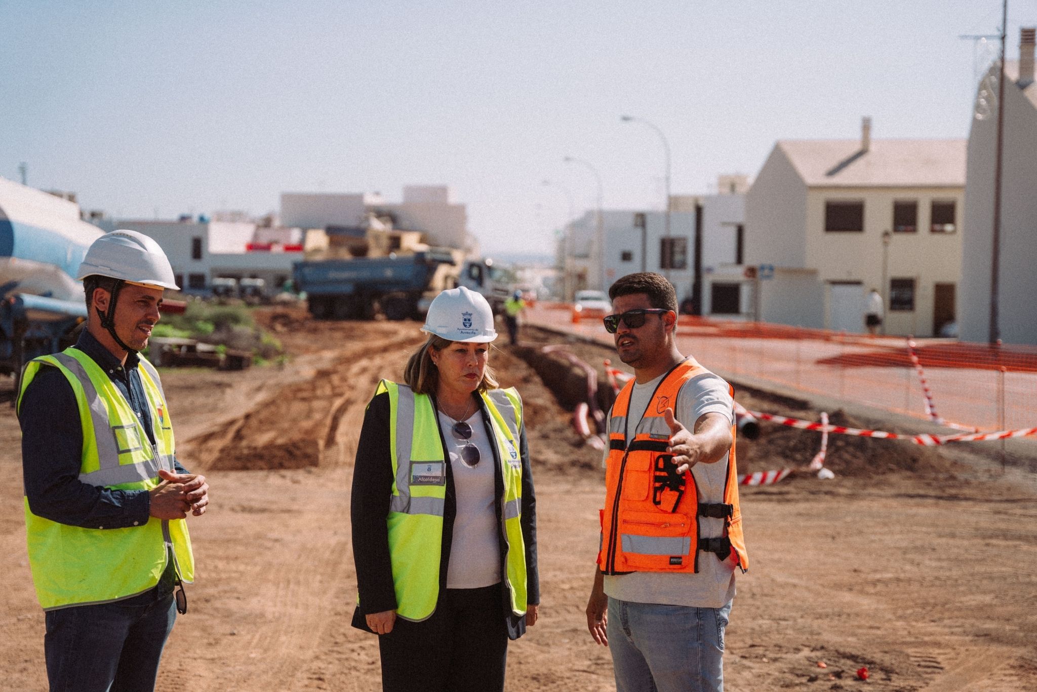 Astrid Pérez en la calle Tenderete de Argana Alta