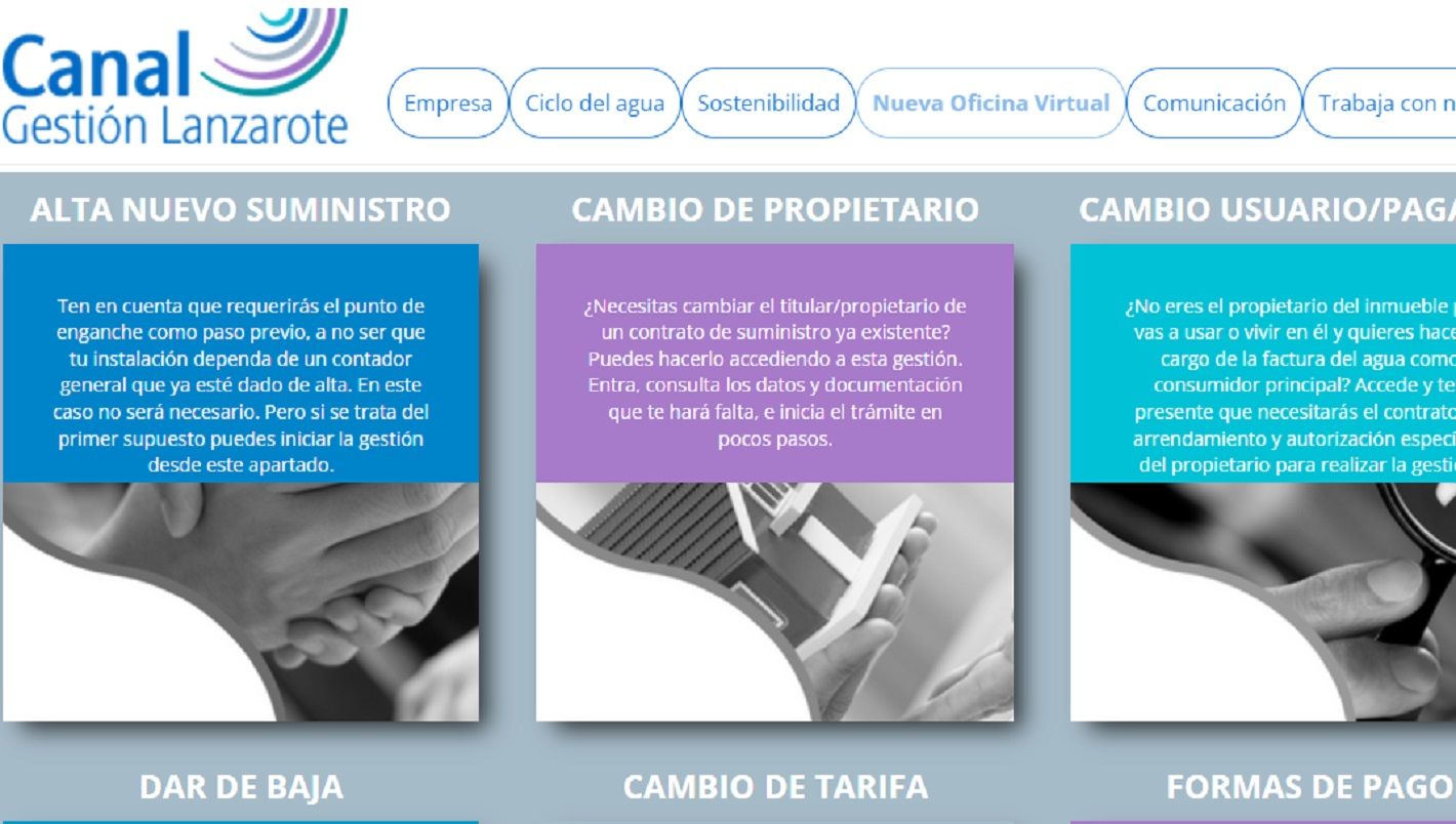 Oficina virtual de Canal Gestión