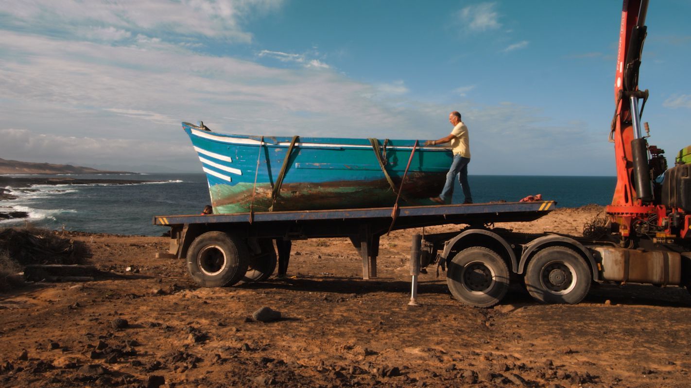 Patera retirada del litoral de Lanzarote