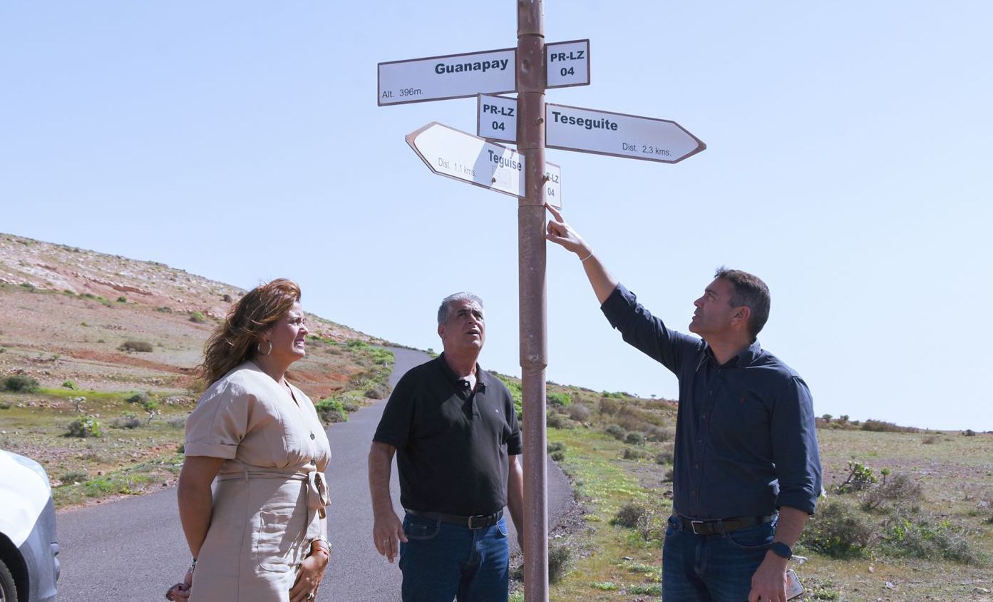 Punto de inicio de la ruta "Del Mar al Río" en Teguise