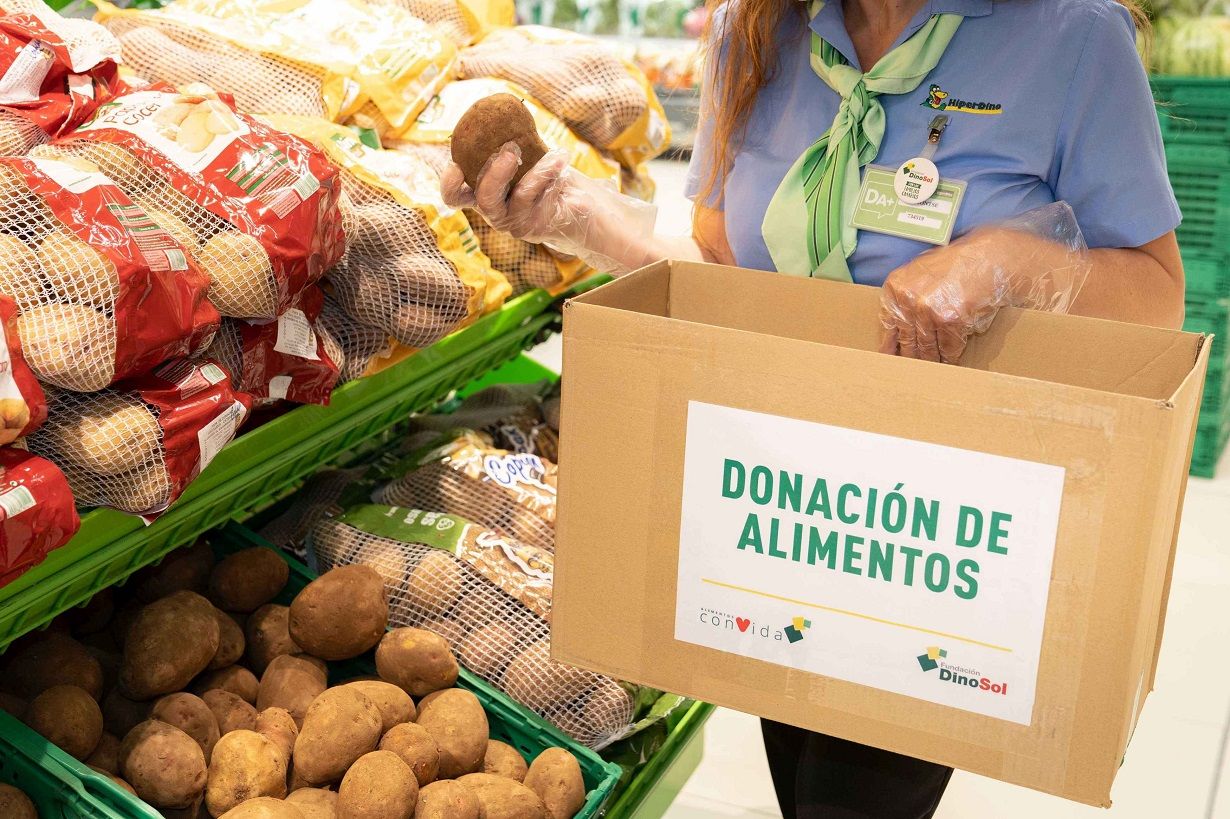 Alimentos conVida, el programa de HiperDino y la Fundación DinoSol contra el desperdicio alimentario