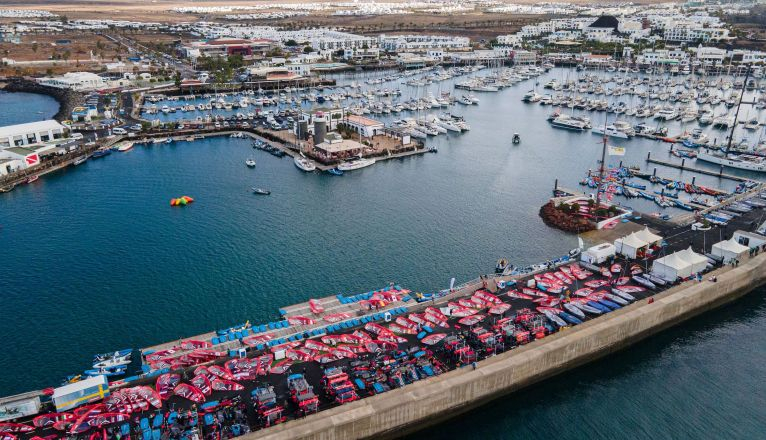 Foto aérea de las instalaciones de la Lanzarote International Regatta