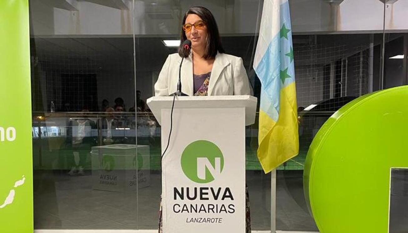 La candidata de NC a la Alcaldía de Tías, Arminda Barreto
