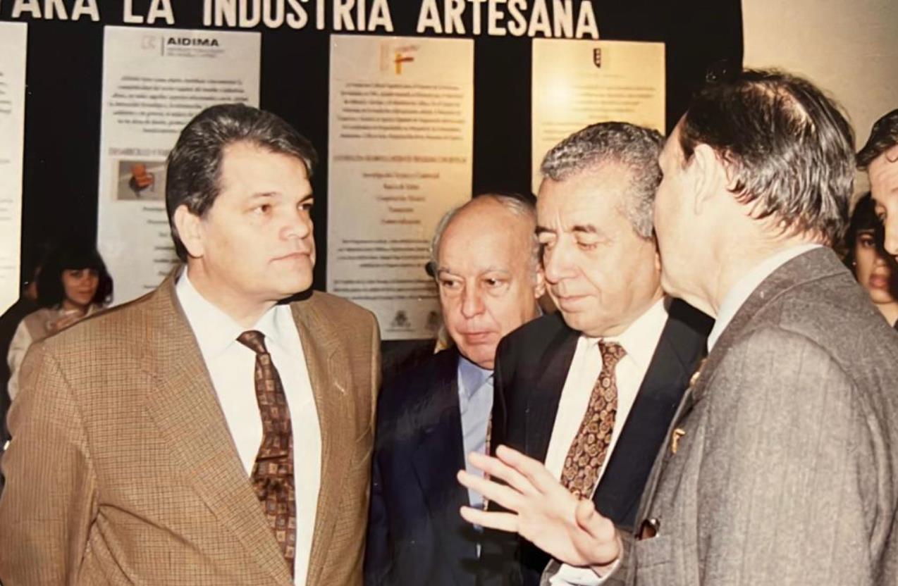 José Manuel Fiestas Coll junto a Lorenzo Olarte