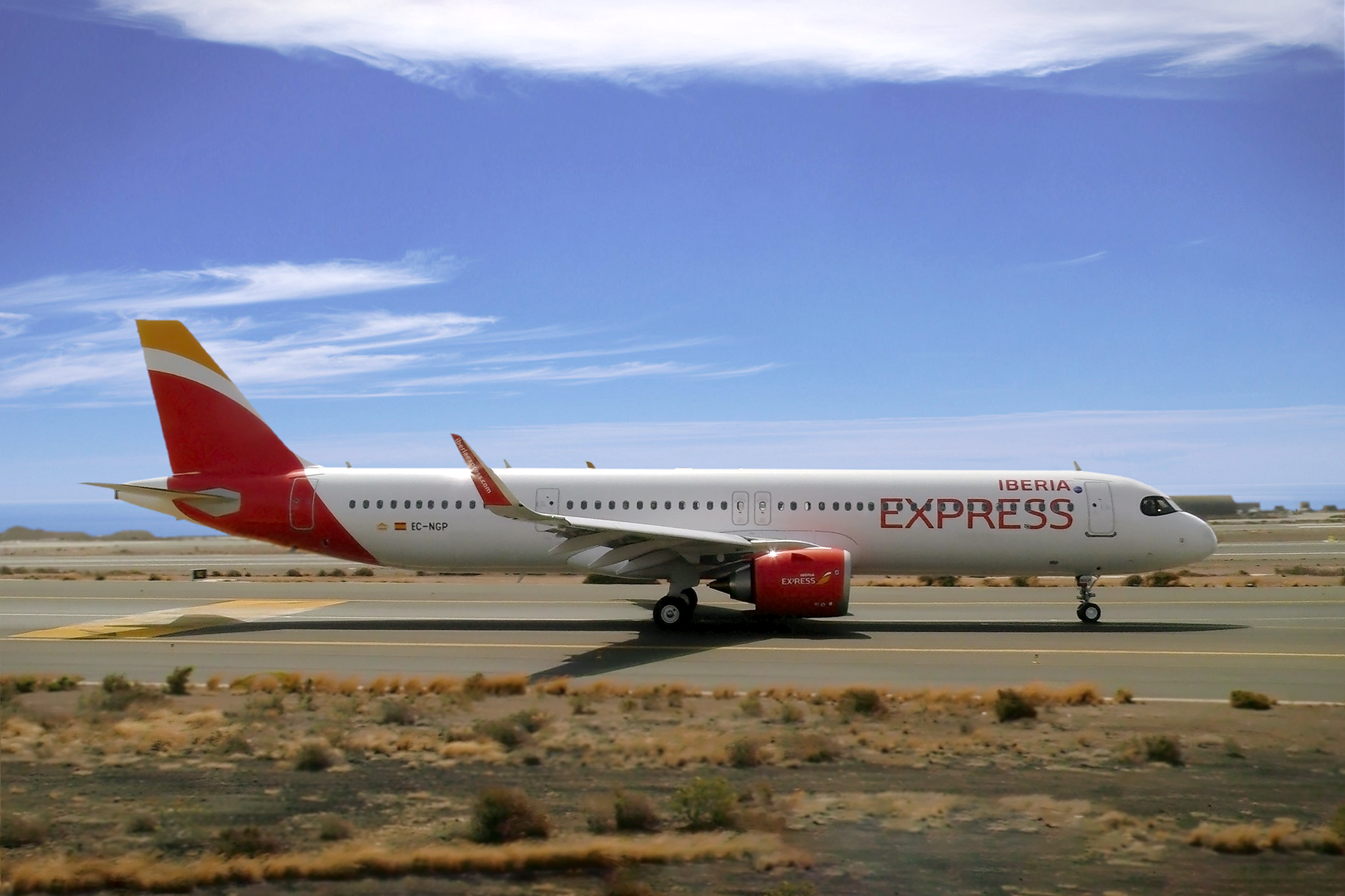 Avión de la aerolínea Iberia Express