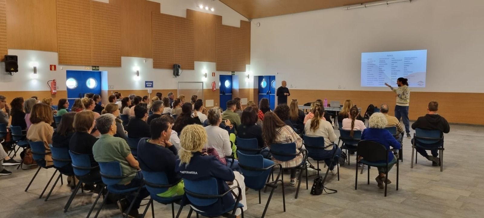 Momento de la formación de los profesionales del Área de Salud de Lanzarote