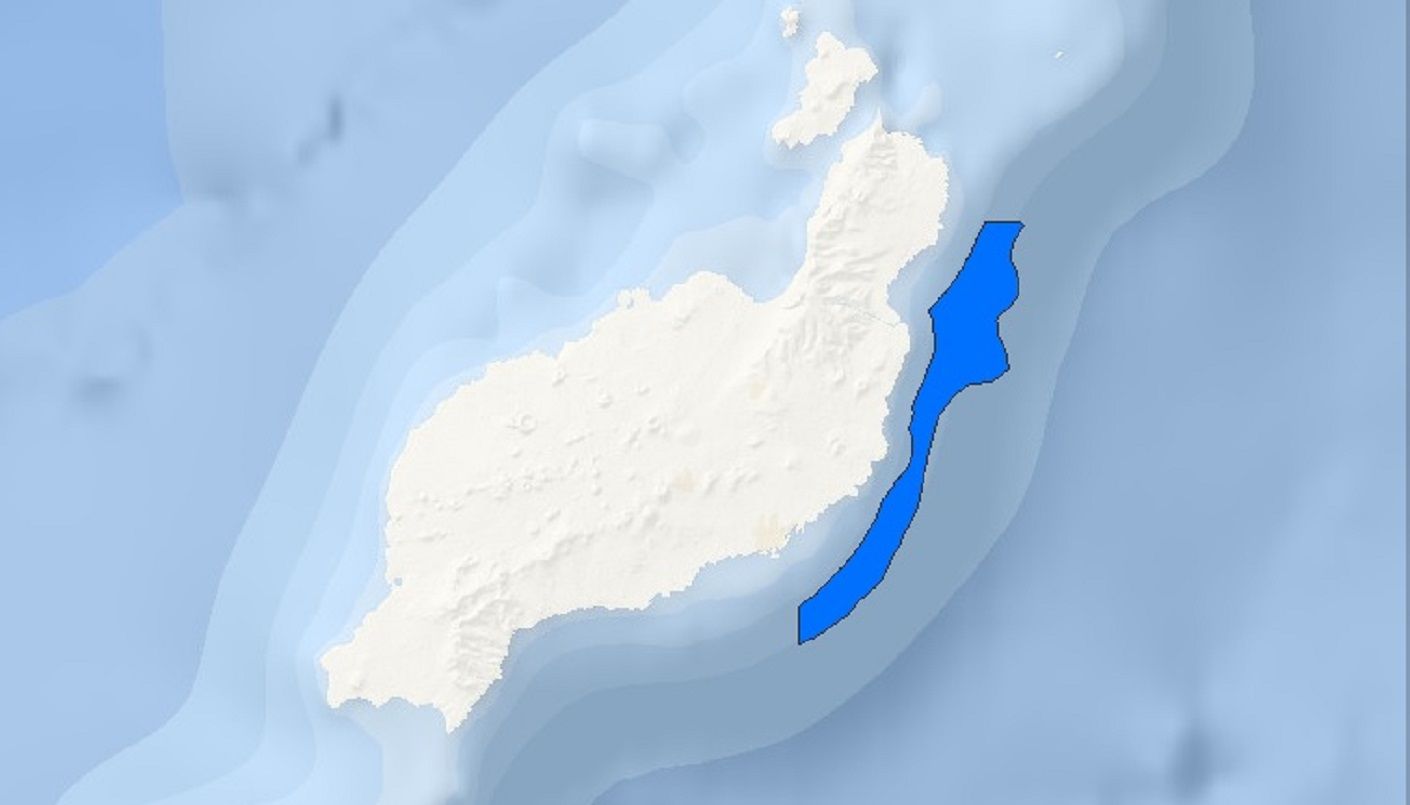 Zona designada de alto potencial para el desarrollo de la energía eólica marina por el Gobierno central