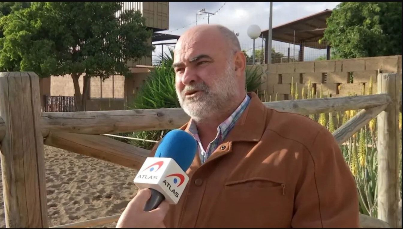 Marcos Antonio Navarro Tacoronte, durante una entrevista para Telecinco