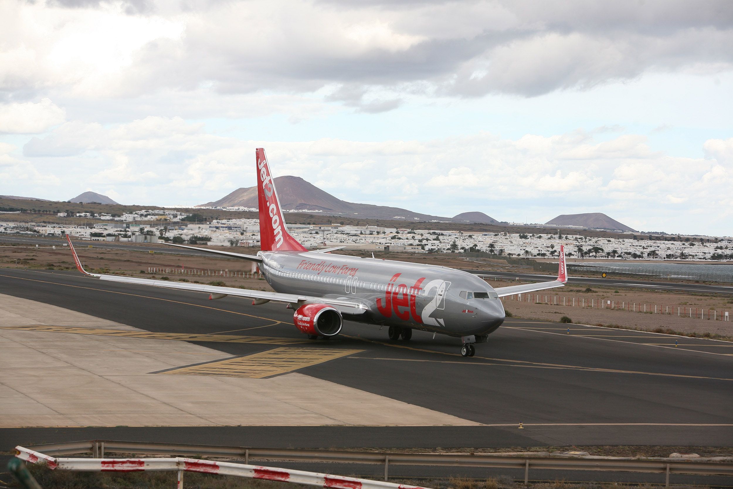 Avión de Jet2.com en Lanzarote