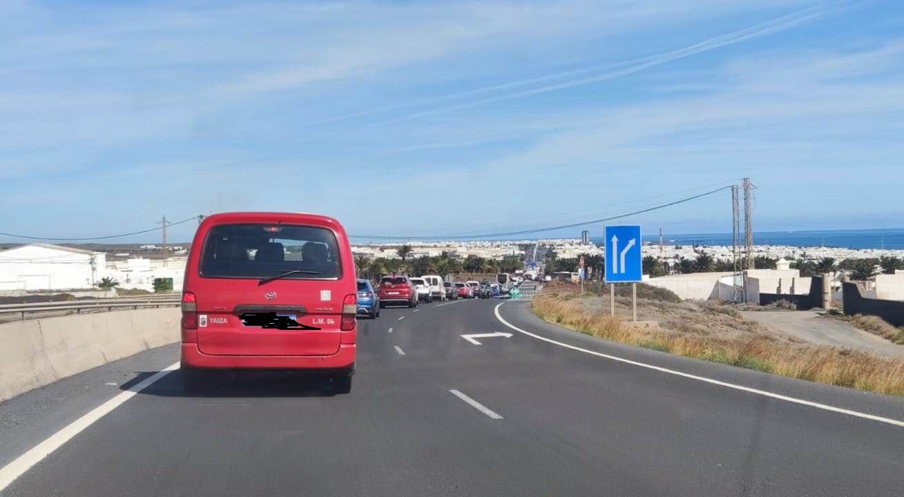 Retención en la LZ 1 por un accidente