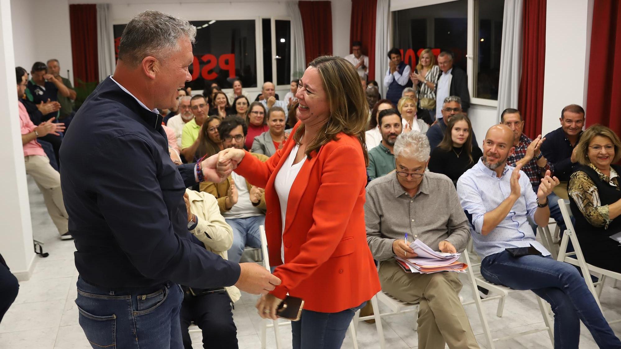 Los órganos de gobierno del PSOE durante la reunión para validar las listas Los órganos de gobierno del PSOE durante la reunión para validar las listas