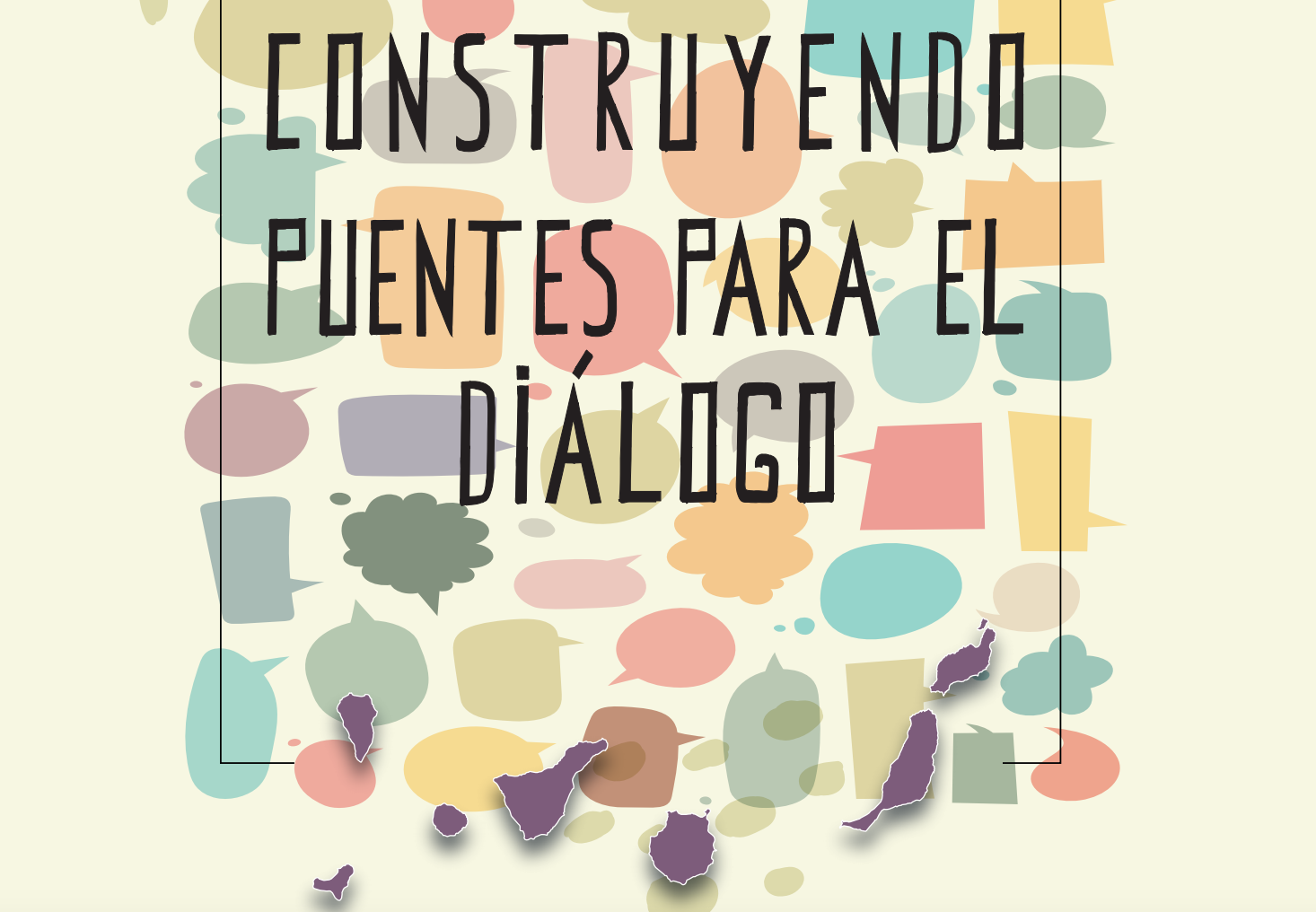 Parte del cartel del concurso 'Construyendo puentes para el diálogo'