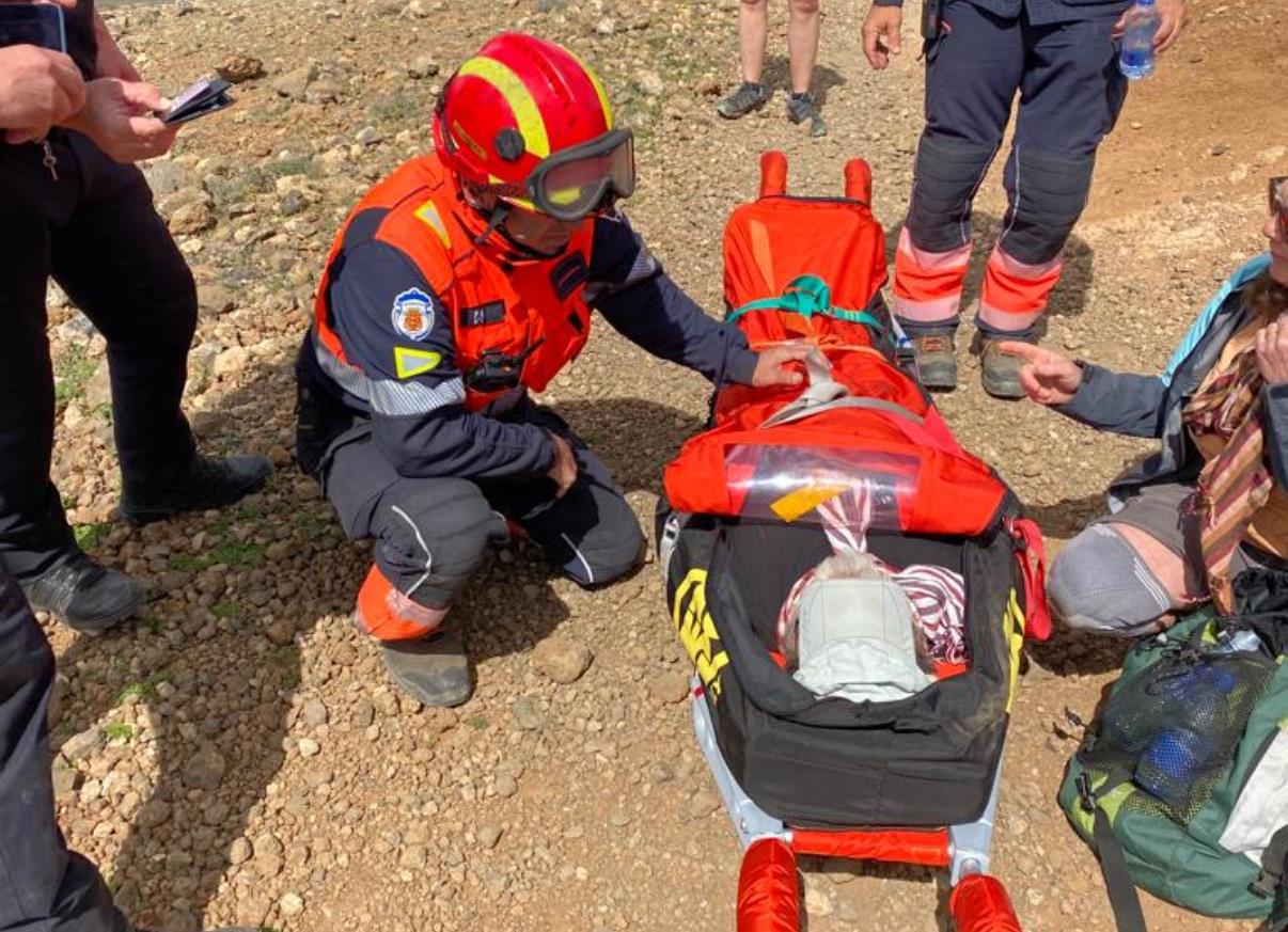 Senderista de 66 años rescatado en Caldera Blanca