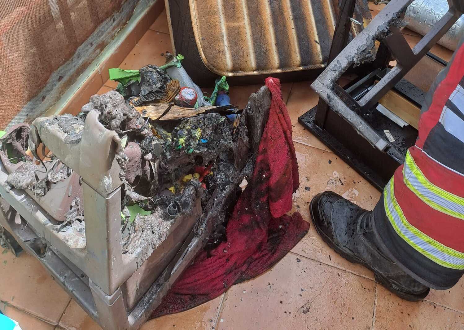 Incendio vivienda en Arrecife