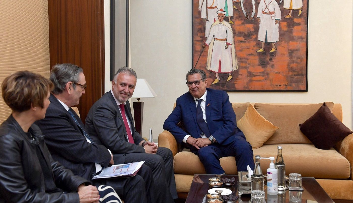 Ángel Víctor Torres durante su visita a Marruecos