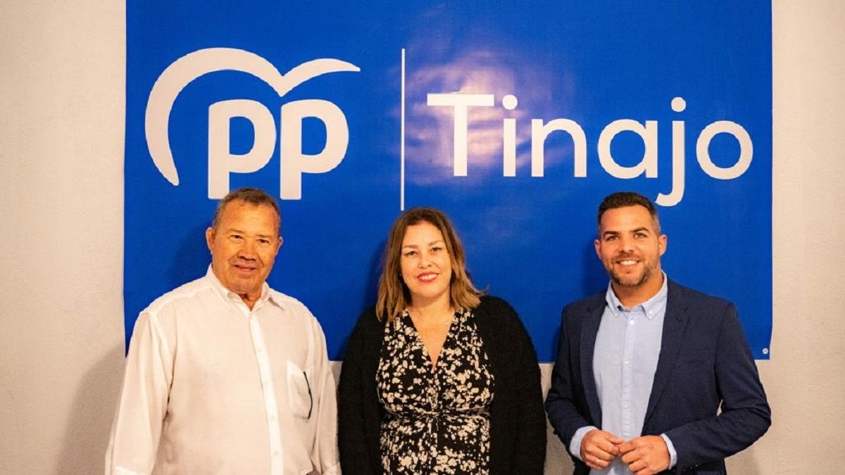 Astrid Pérez, Jacobo Medina y Ramón Ortiz en la inauguración