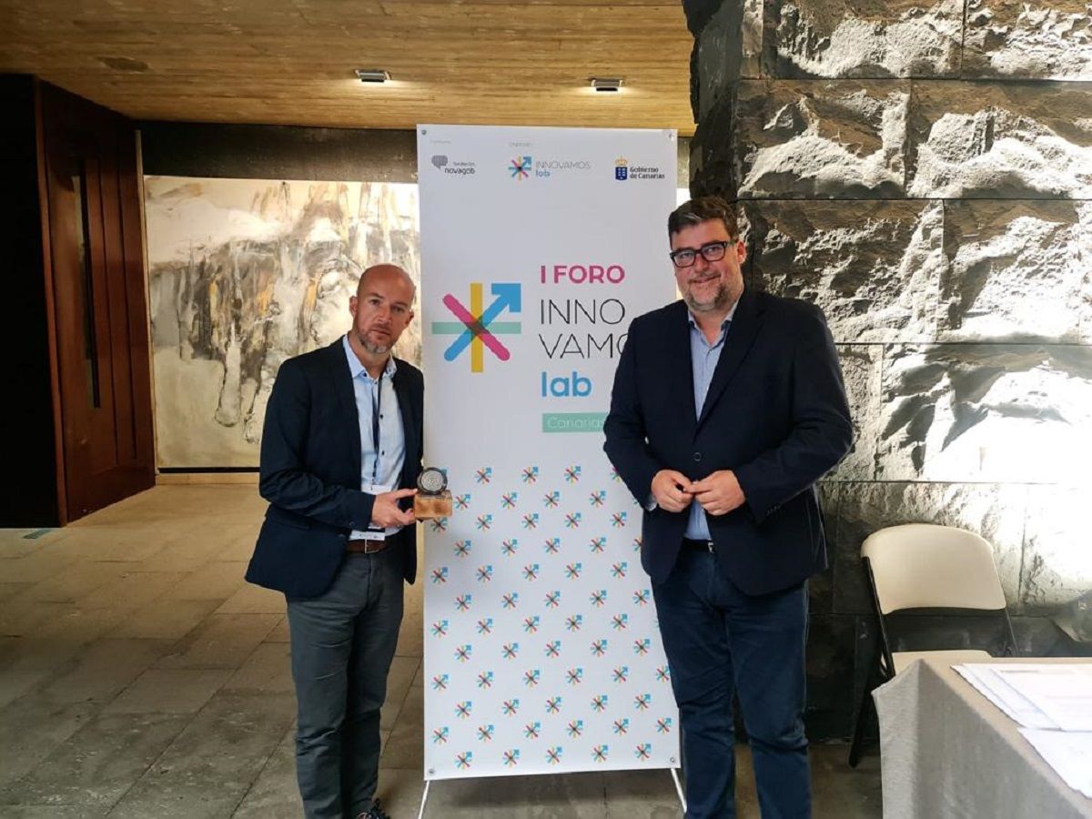 El Ayuntamiento de San Bartolomé presentando su proyecto de Línea Verde en el I Foro Innovamos Lab Canarias 2023