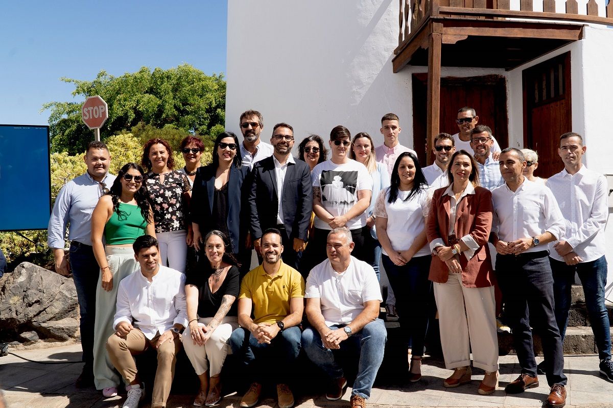 Imagen del acto de presentación de la lista electoral de Coalición Canaria