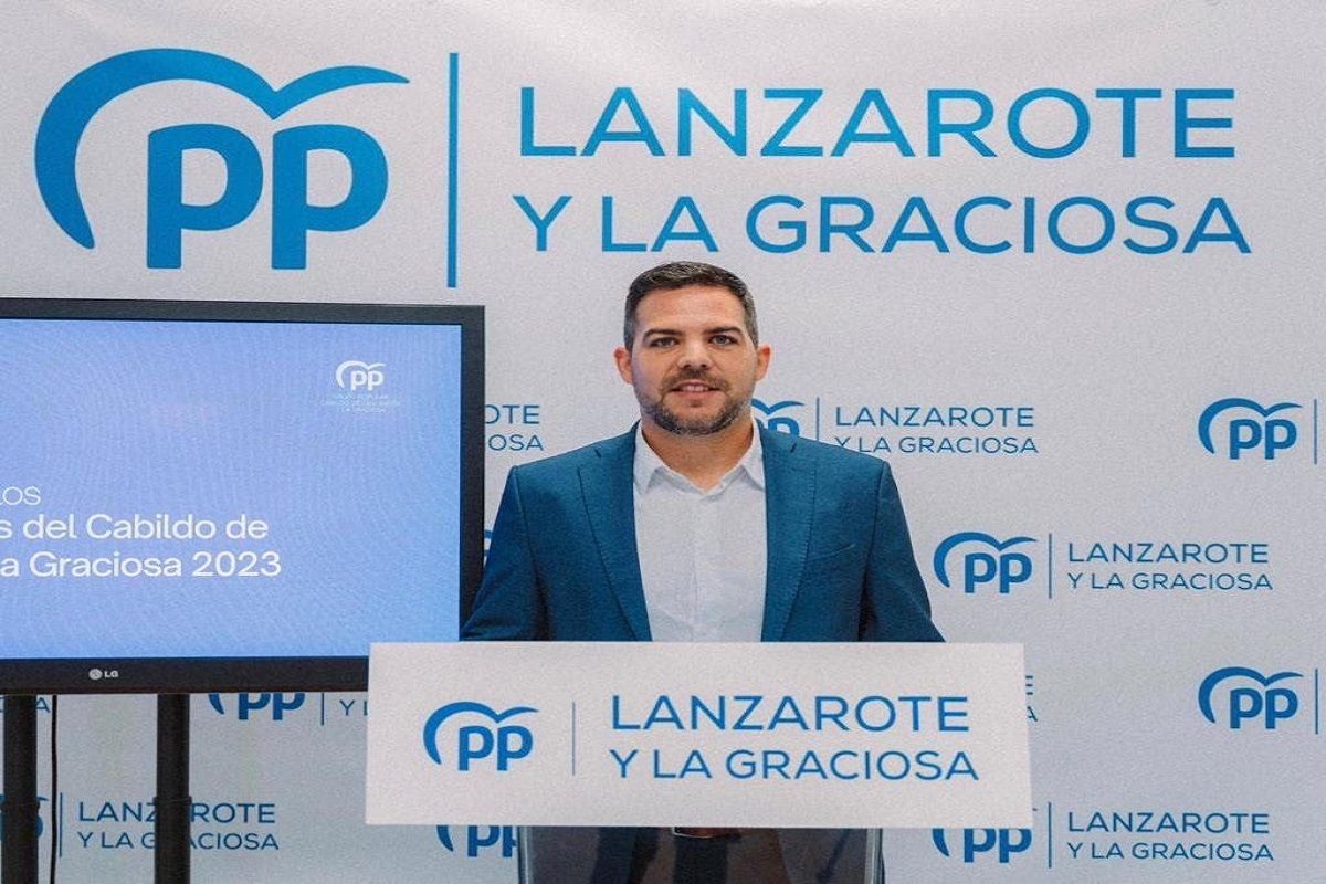 El consejero Jacobo Medina del Grupo del Partido Popular en el Cabildo de Lanzarote y La Graciosa 