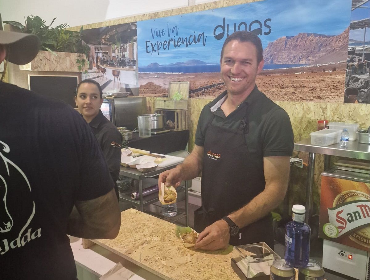 Marcos Rodriguez, owner of the Dunas de Famara restaurant