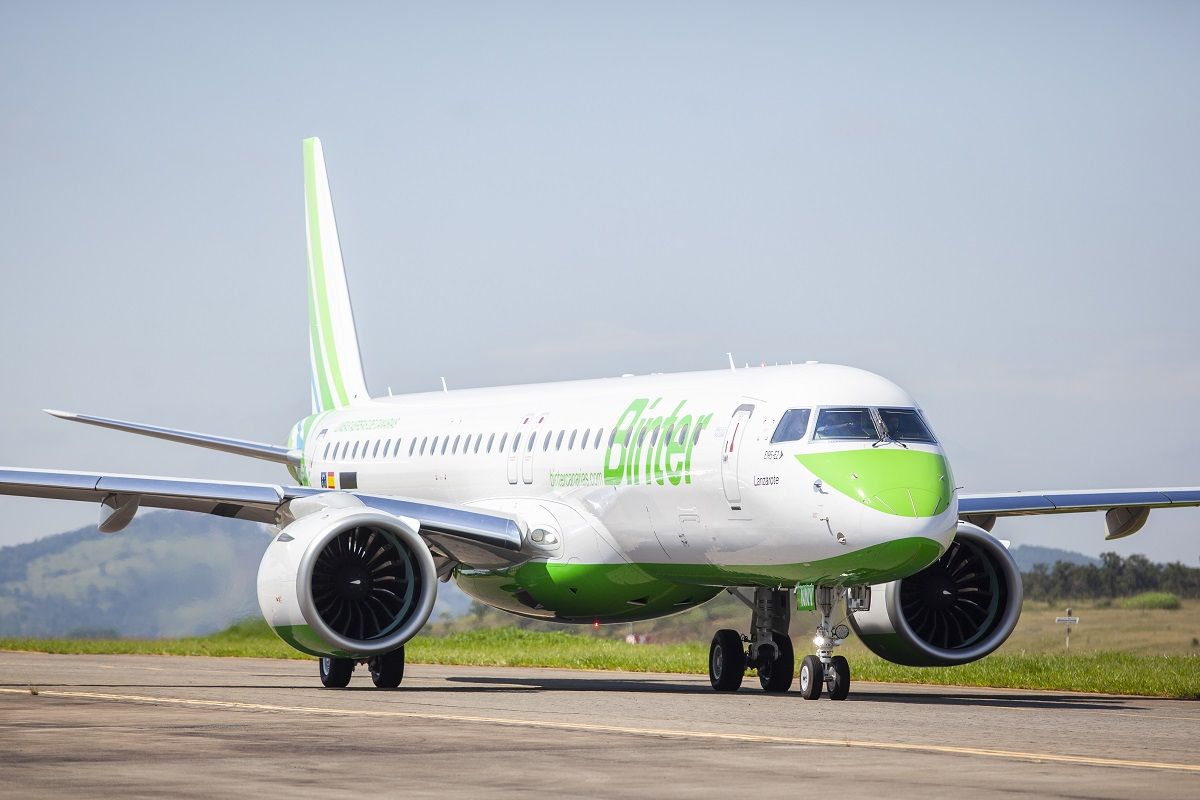 Aviones Embraer E195-E2 destino Canarias Azores