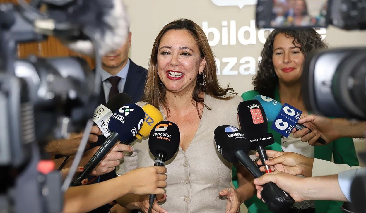 La presidenta del Cabildo de Lanzarote, María Dolores Corujo