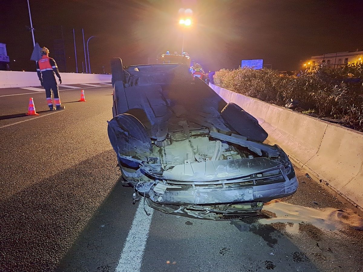Accidente en la circunvalación de Arrecife