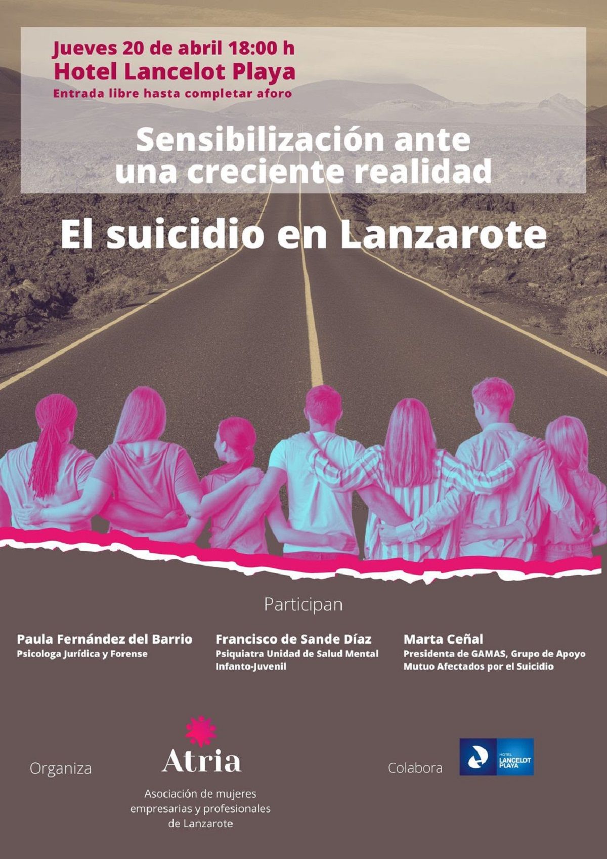 La asociación de mujeres Atria aborda el suicidio y su creciente incidencia en Lanzarote