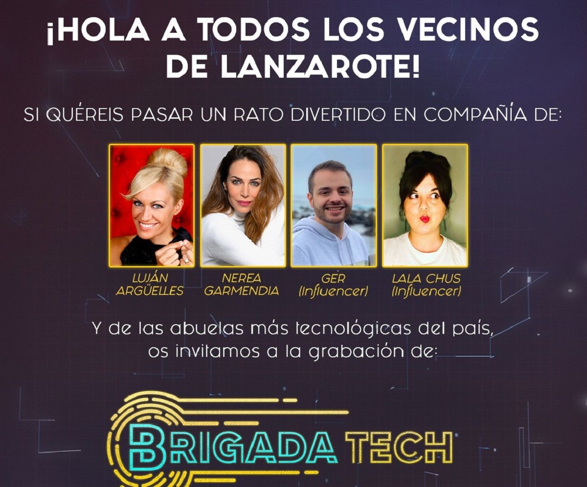 Cartel de la gala del programa de Brigada Tech que se grabará en los Jameos del Agua el próximo 4 de mayo