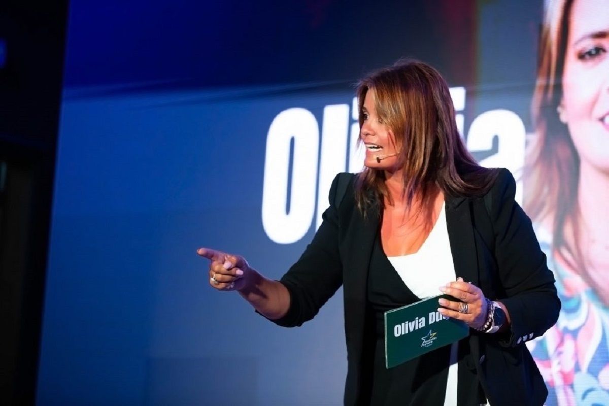 Olivia Duque en la presentación de su candidatura en Los Valles en Teguise