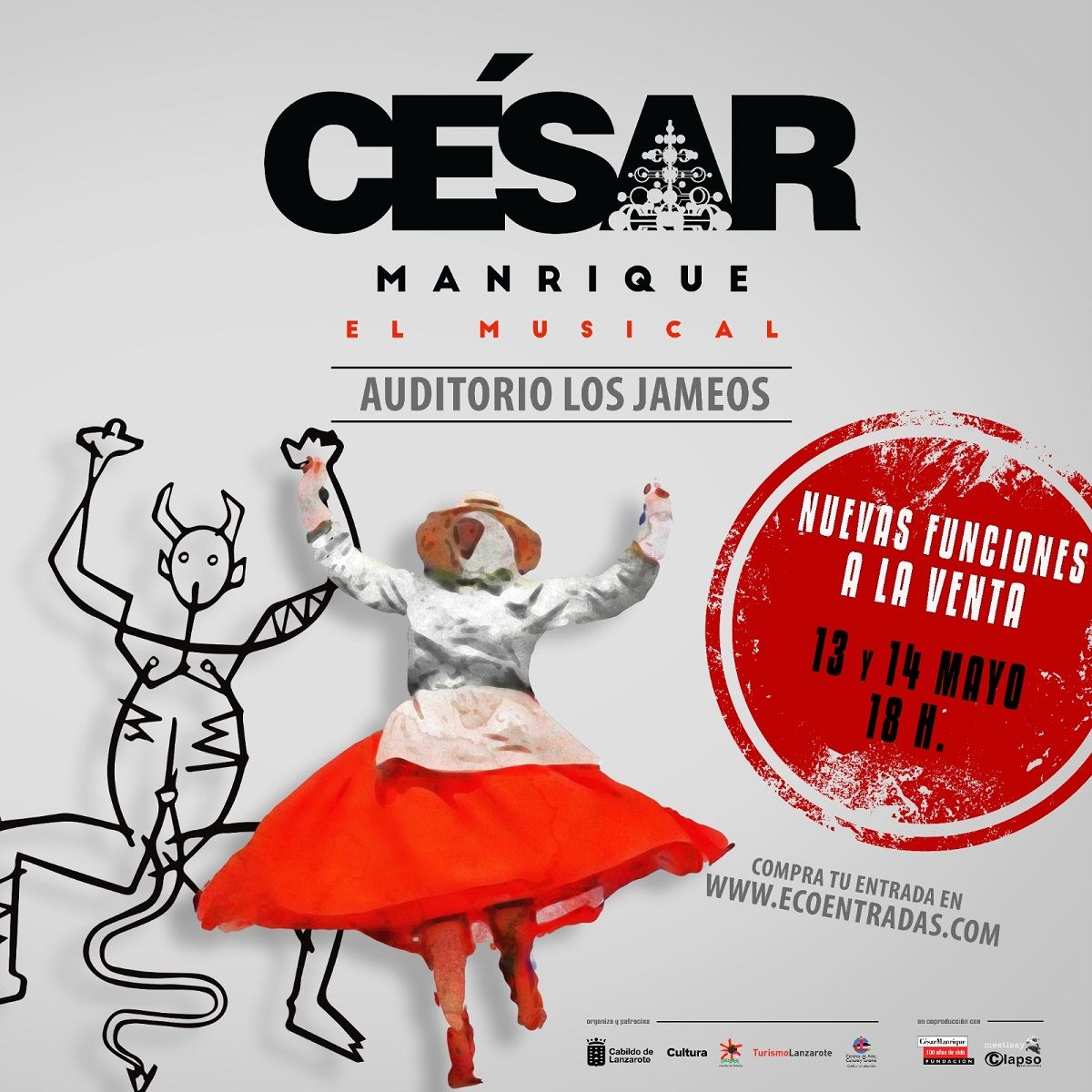 El musical César Manrique amplía con dos funciones más su estreno 