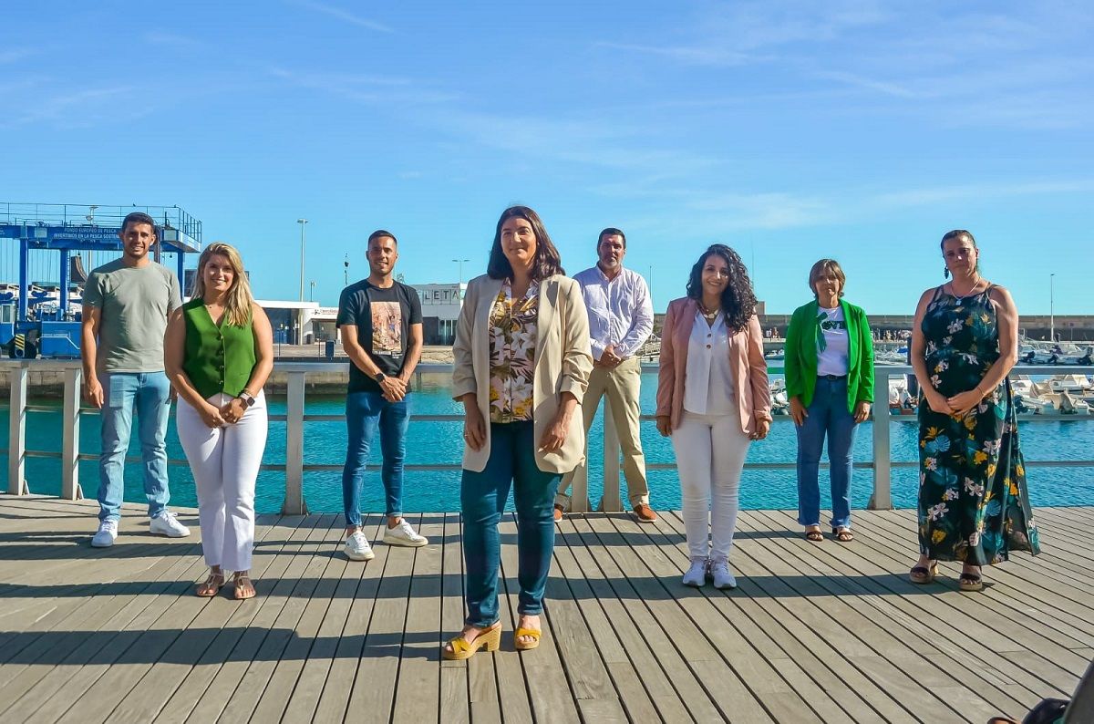 Arminda y los candidatos de NC en Tías