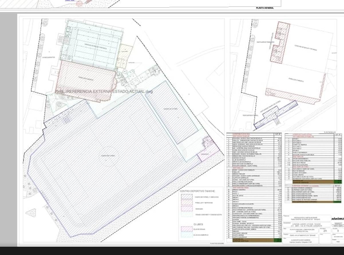 Proyecto de mejora del centro deportivo de Tahíche