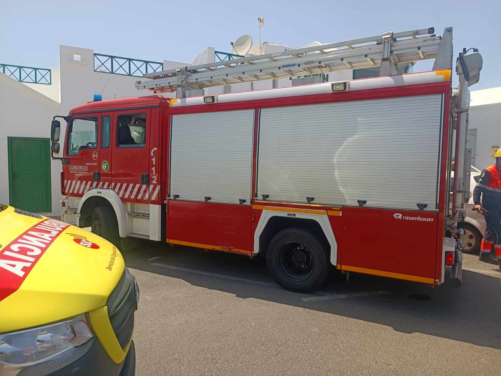 Un camión de bomberos en una imagen de archivo.