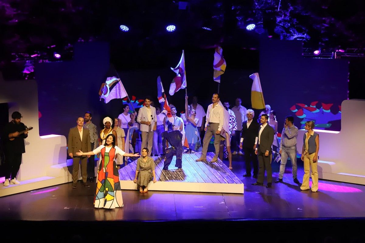 Jameos del Agua, testigo del espectacular estreno de 'César Manrique, el musical'