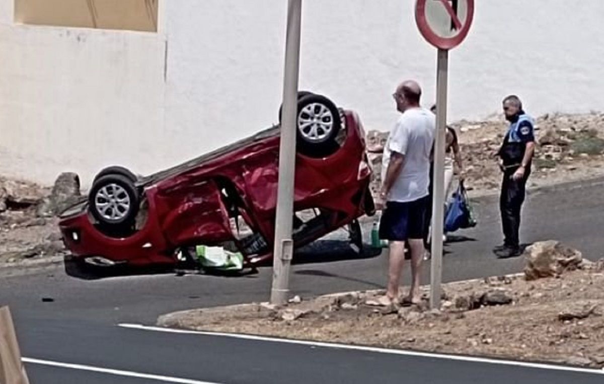 Uno de los vehículos implicados en el accidente