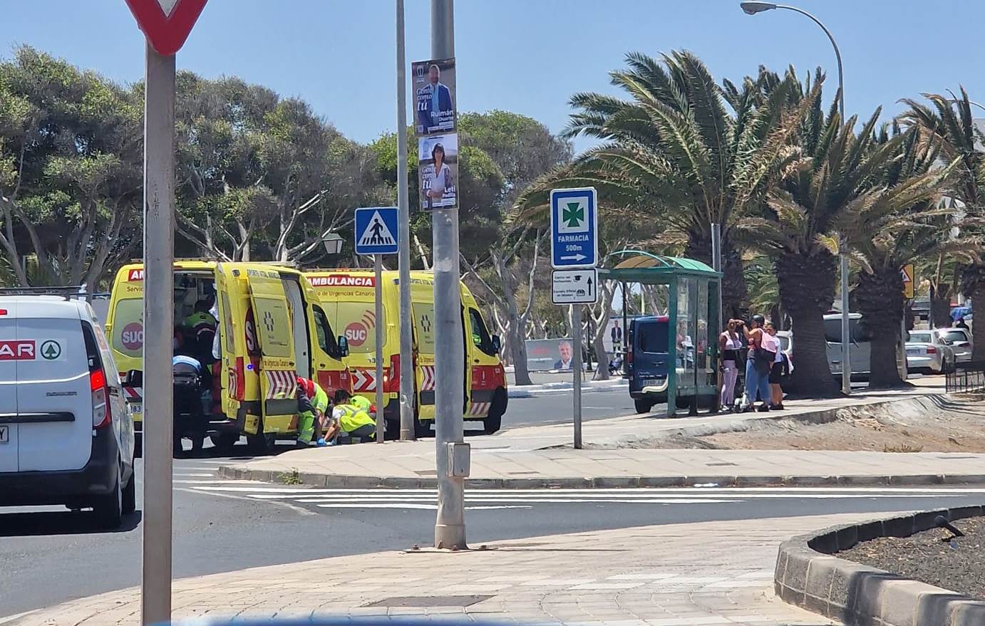 Herido graves tras ser atropellado en Arrecife Foto: Dani C.