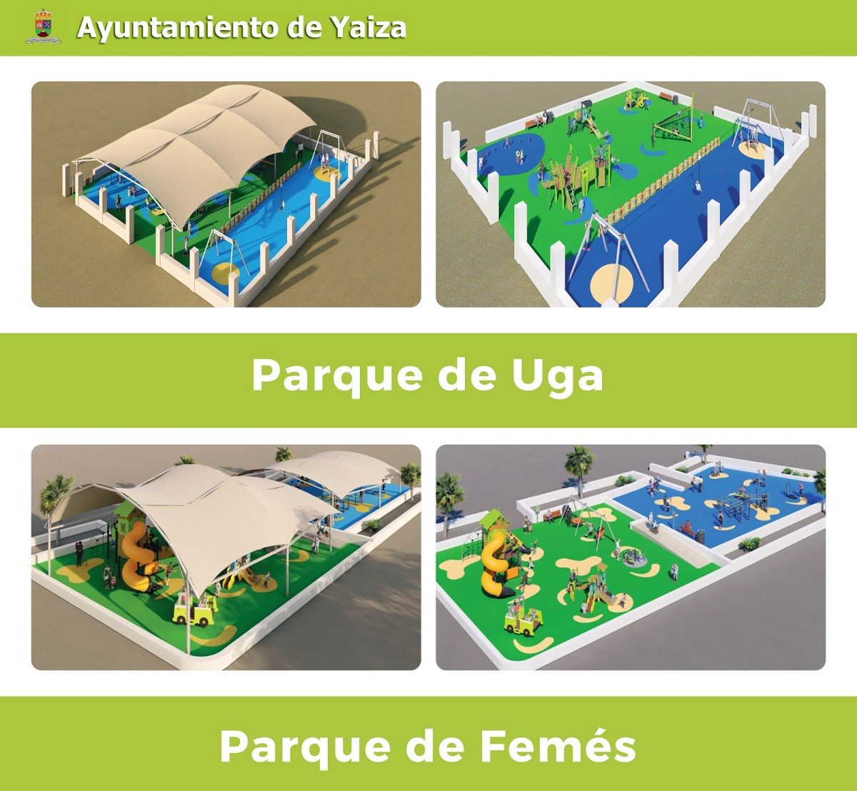Infografía del Parque de Uga y de Femés