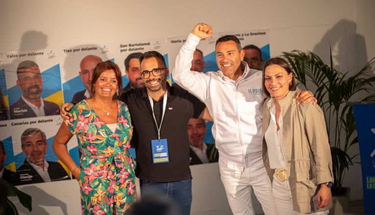 Olivia Duque, Echedey Eugenio, Oswaldo Betancort y Migdalia Machín. Foto: Andrea Domínguez.