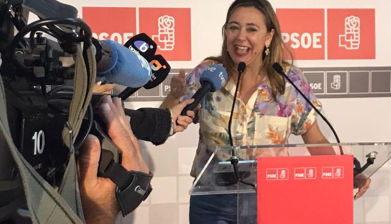 La candidata del PSOE al Cabildo, María Dolores Corujo.